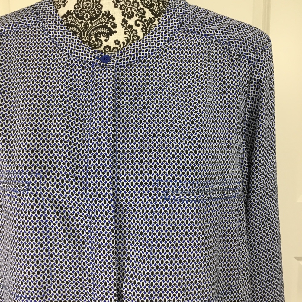 Dalia Collection Plus Geometric Print Blouse - Picture 3 of 8